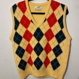 Lord Jeff Wool Argyle Sweater Vest